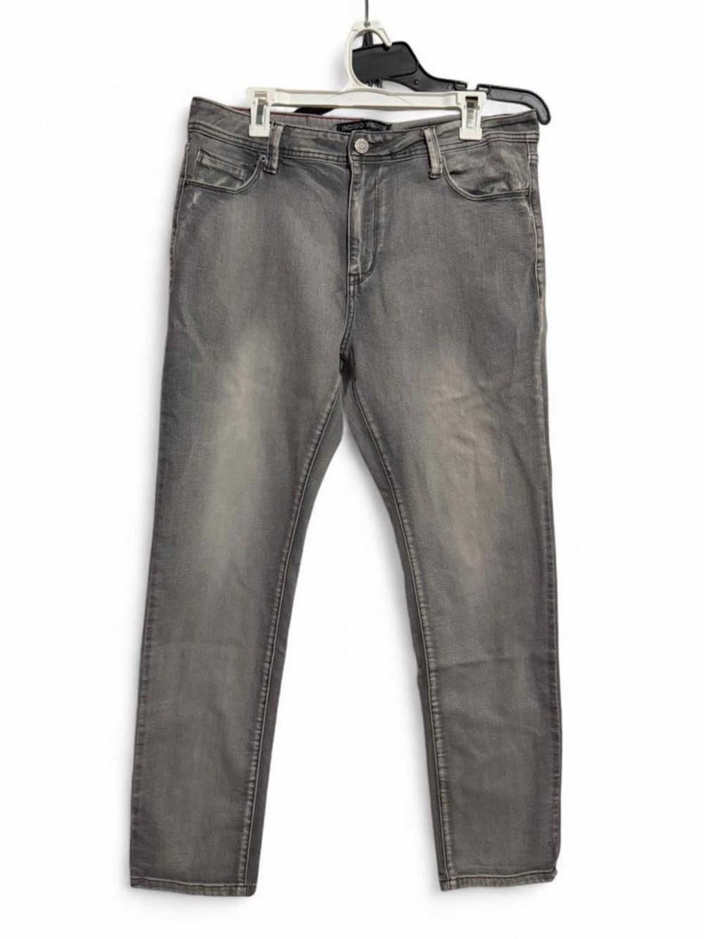 Men's Slim Straight Gray Jeans - Classic Everyday Style